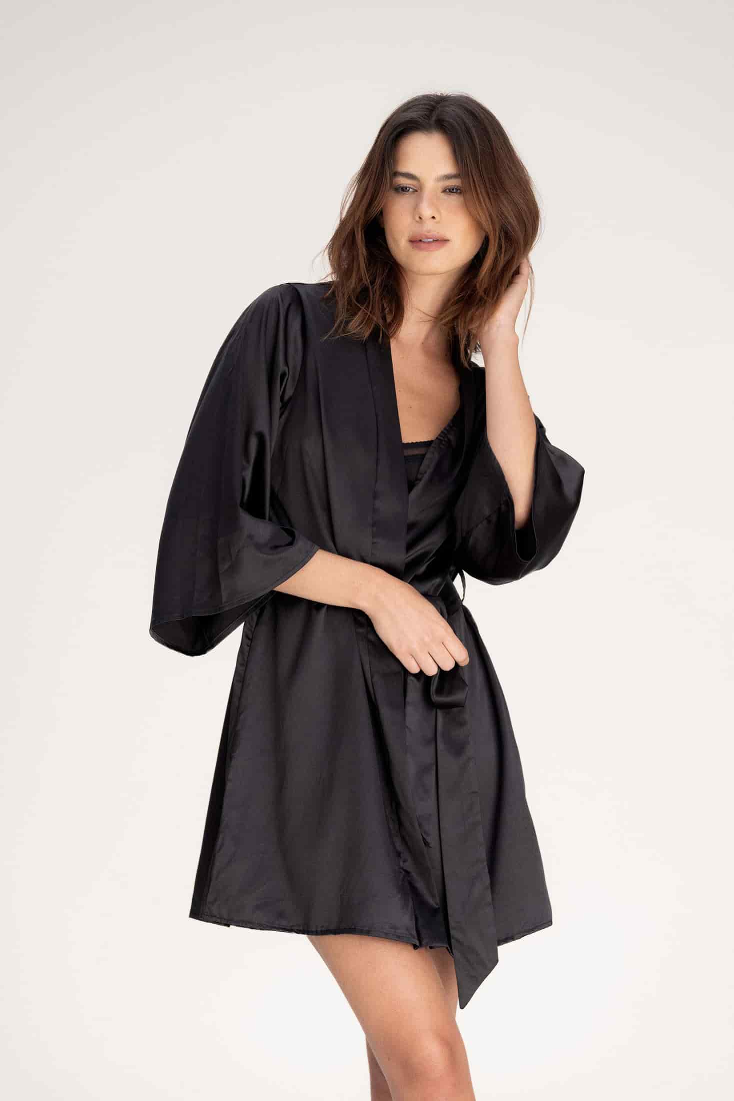 KIMONO ELIZA NEGRO - miniatura 3