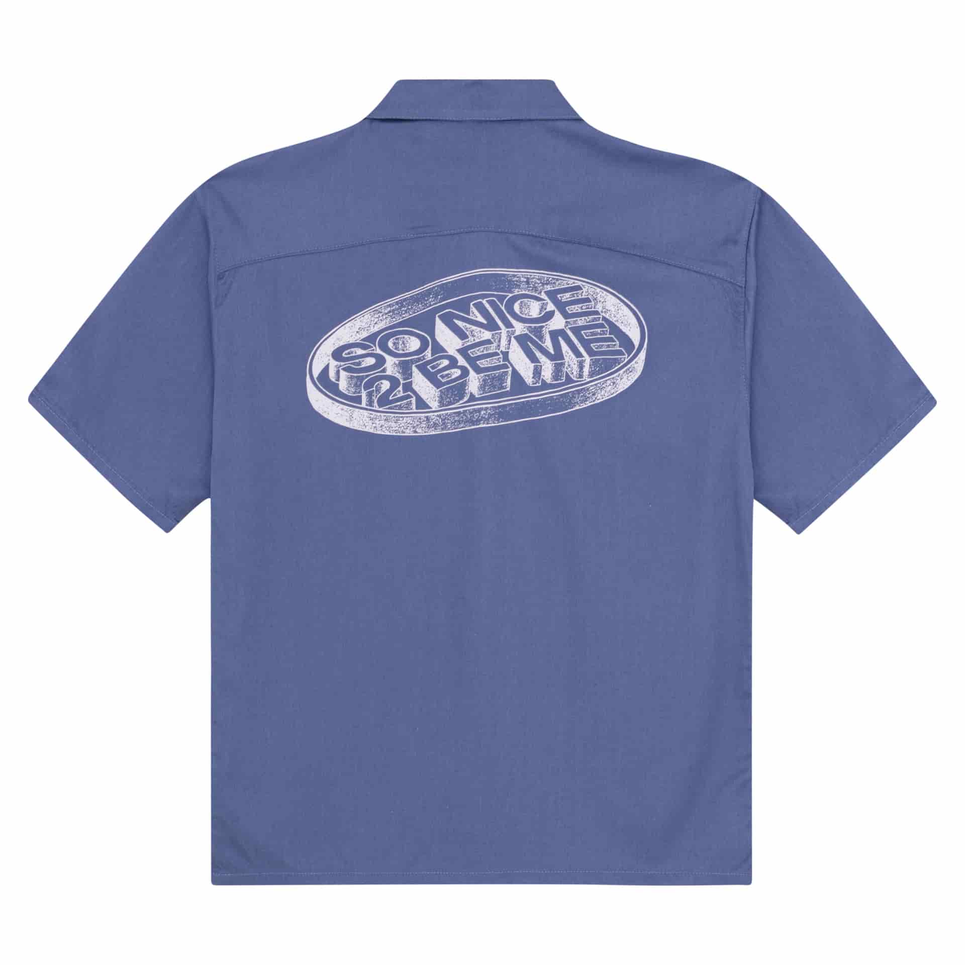 CAMISA BOTÓN SO NICE 2 BE ME AZUL - miniatura 2
