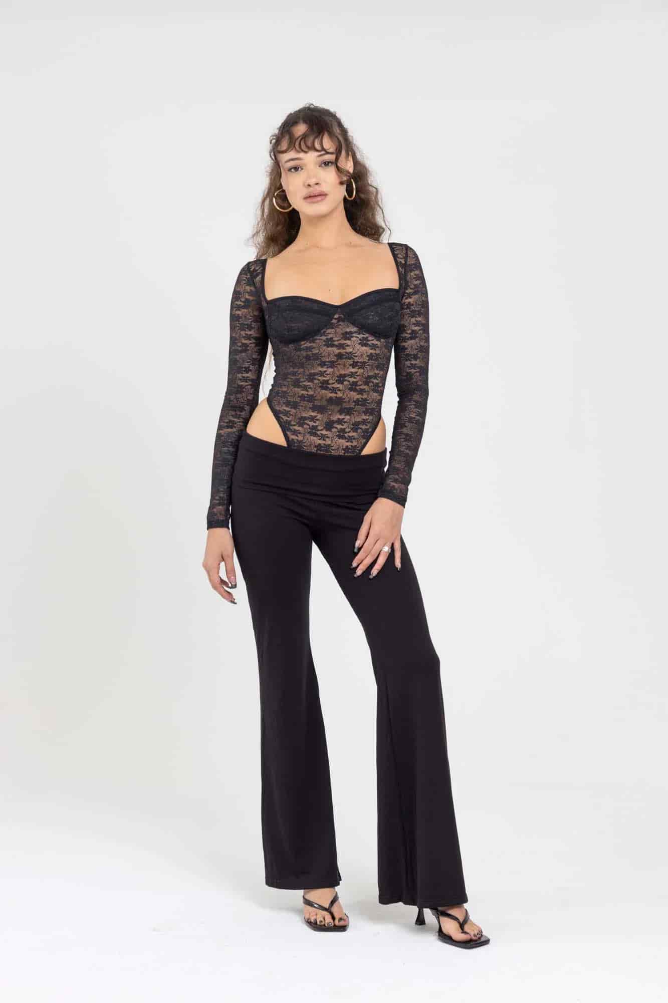 LACE BLACK BODYSUIT - miniatura 8