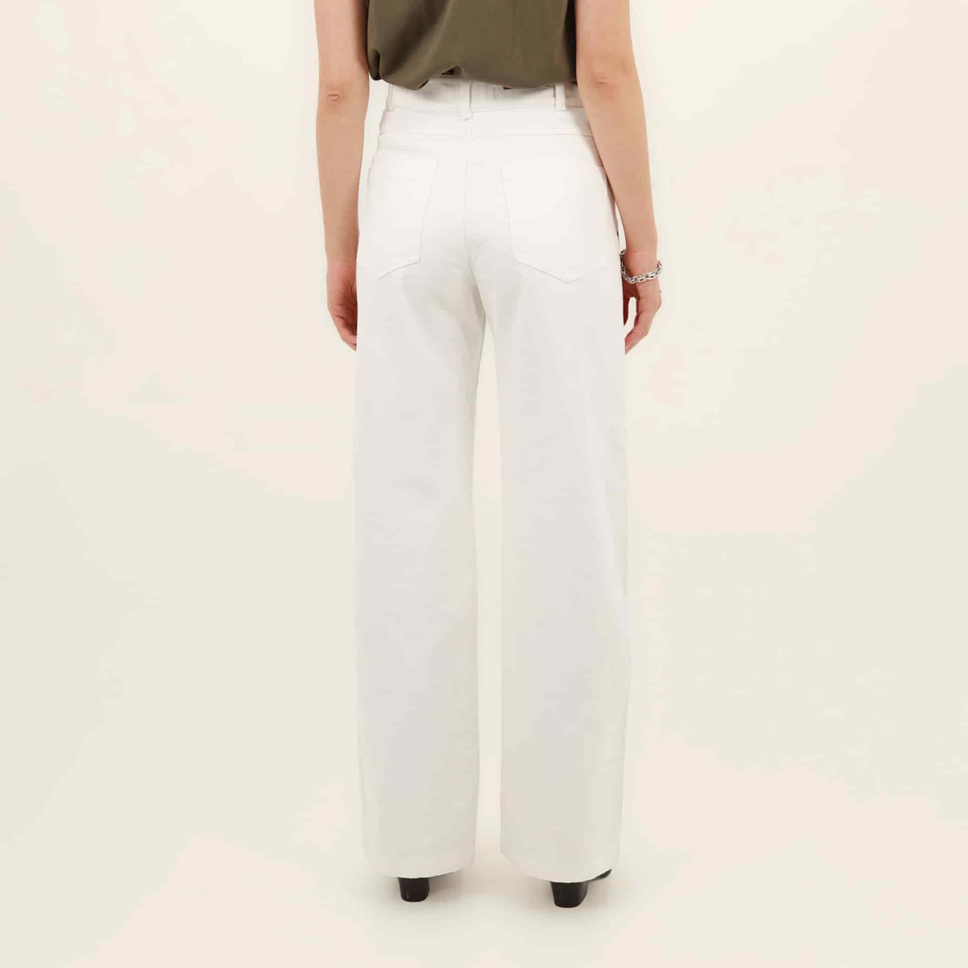 Jean palazzo bota flare con taches - miniatura 6