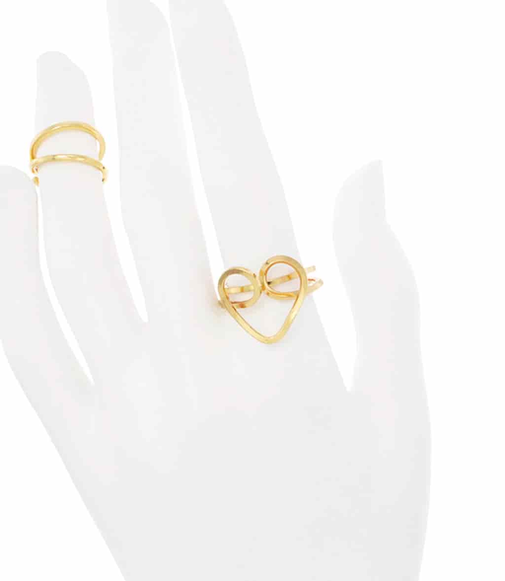 Anillo Corazón Dorado - miniatura 1