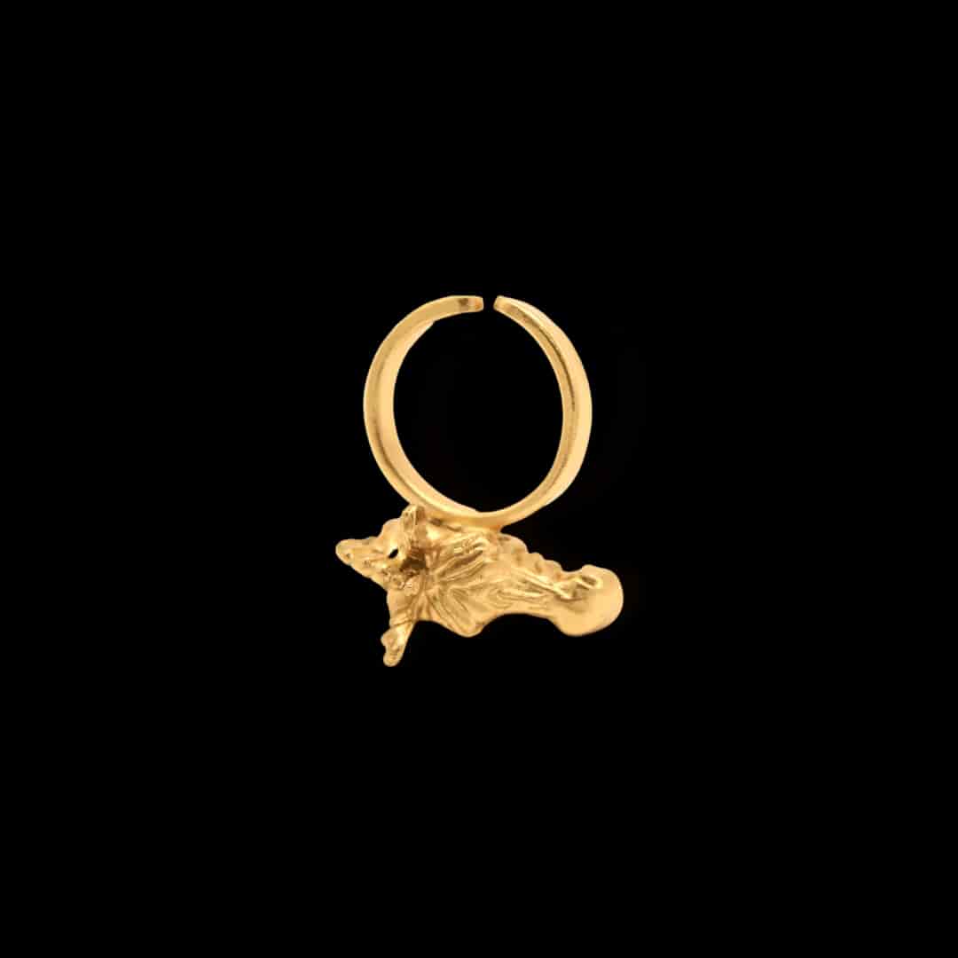 Anillo con cabeza de cebra - miniatura 2