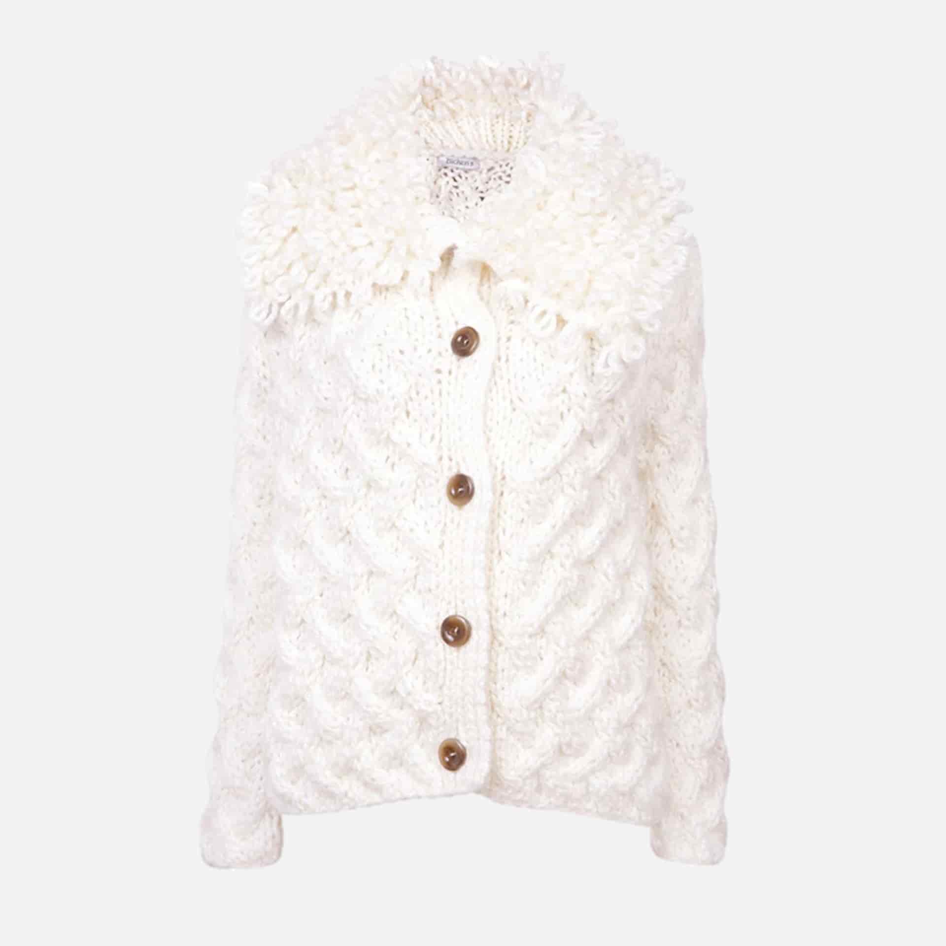 GABRIELA KNITTED SWEATER WITH LOOPS NECK - miniatura 1