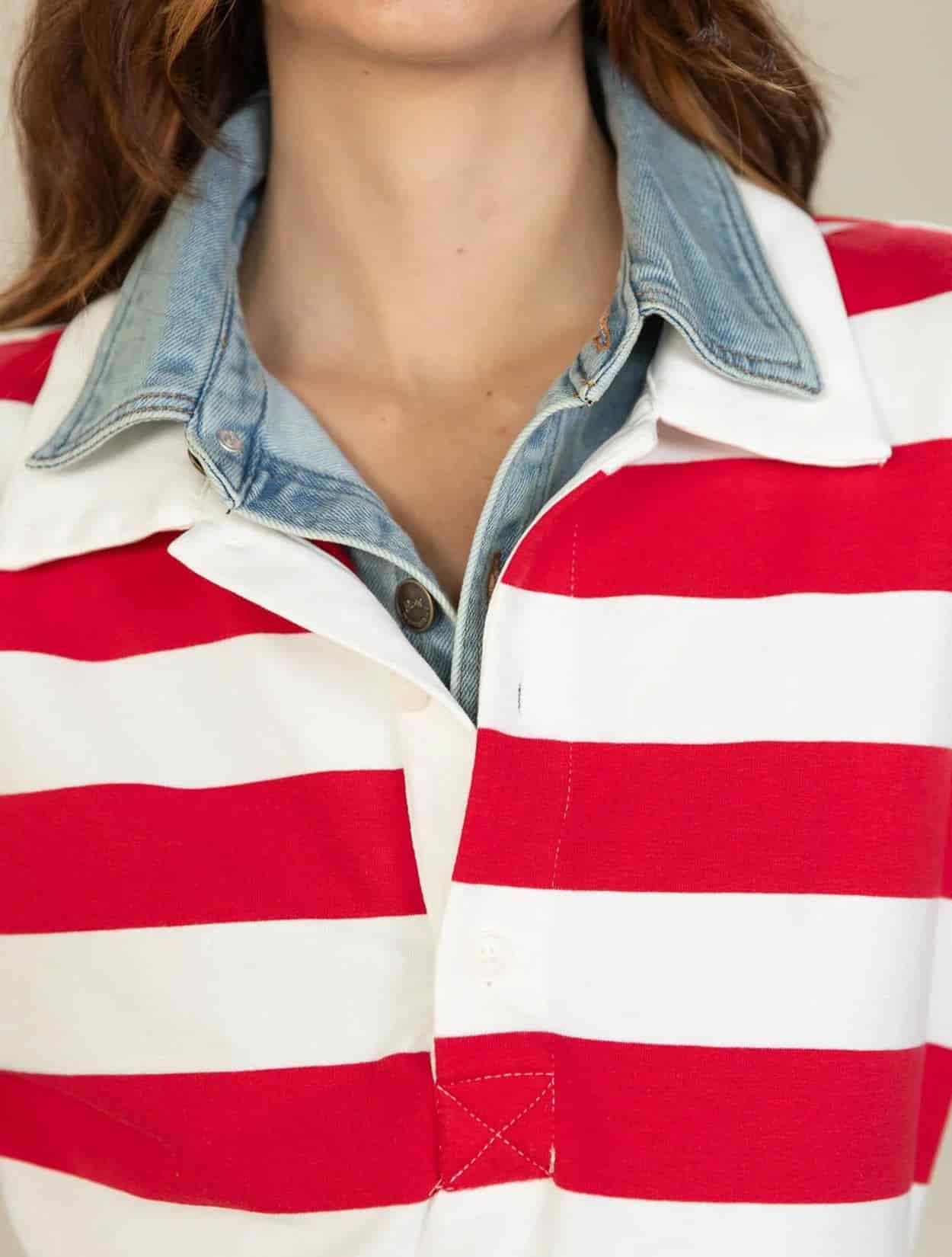 CAMISA POLO PREPPY LOVE RED - miniatura 2