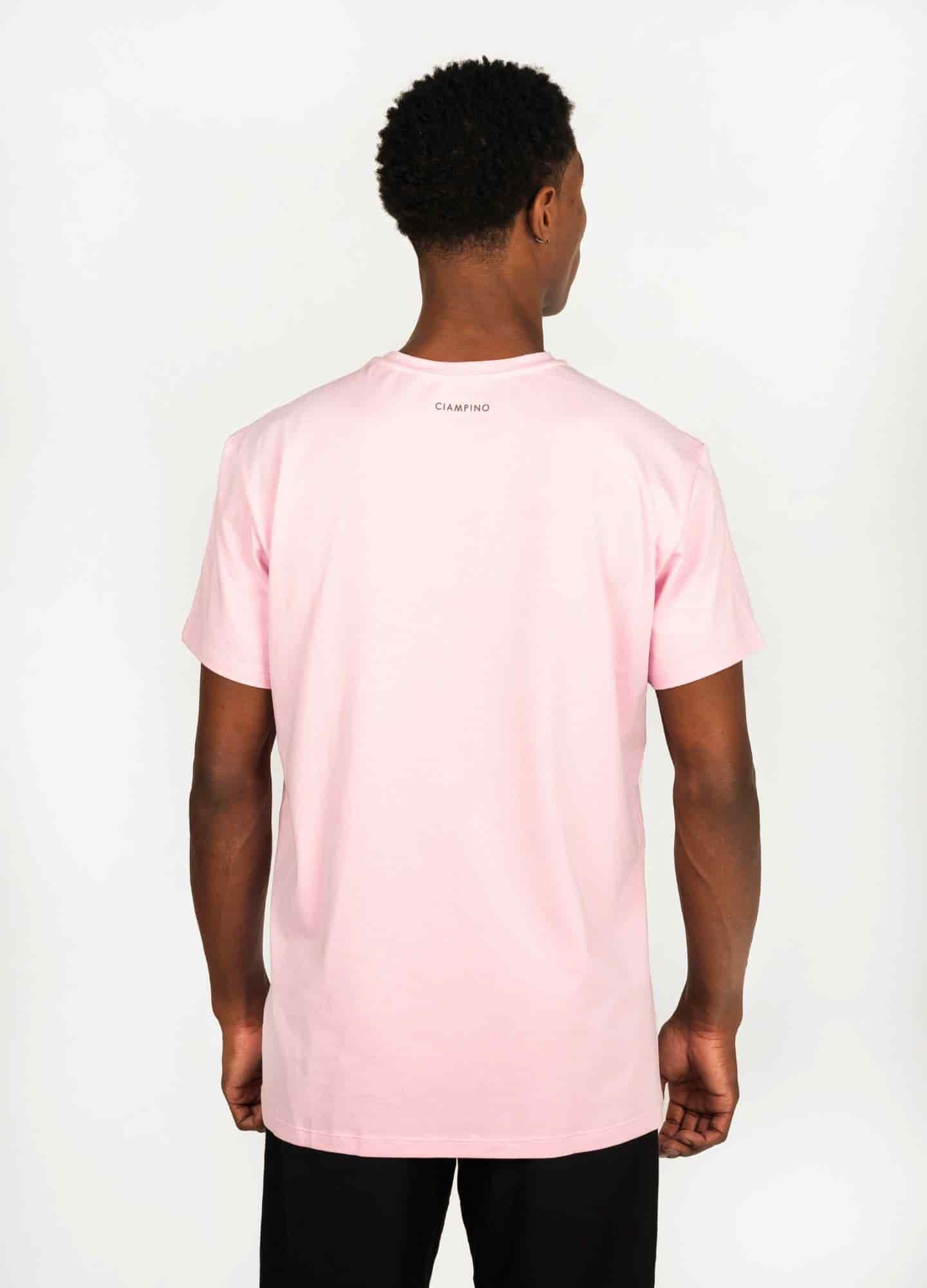 Basic Perezoso Camiseta Regular – Rosa - miniatura 2