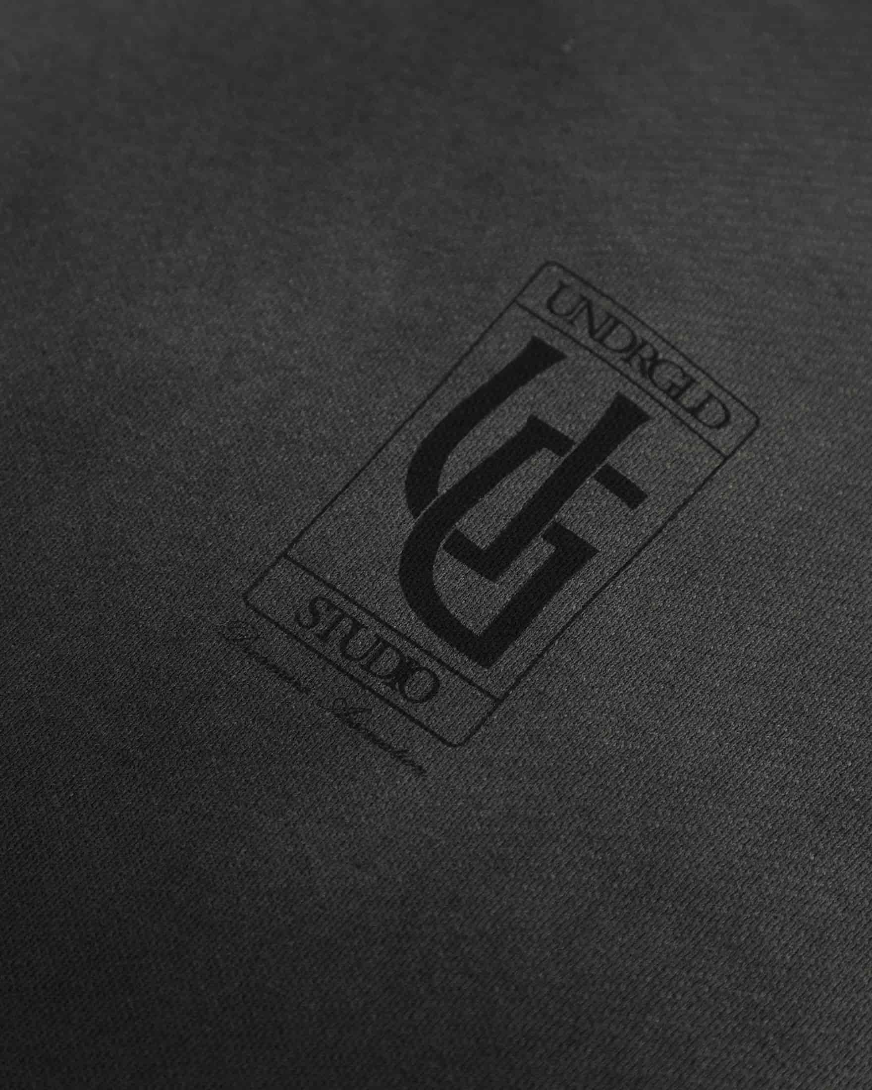 Hoodie Line UG Frame Boxy Fit Faded Black - miniatura 4