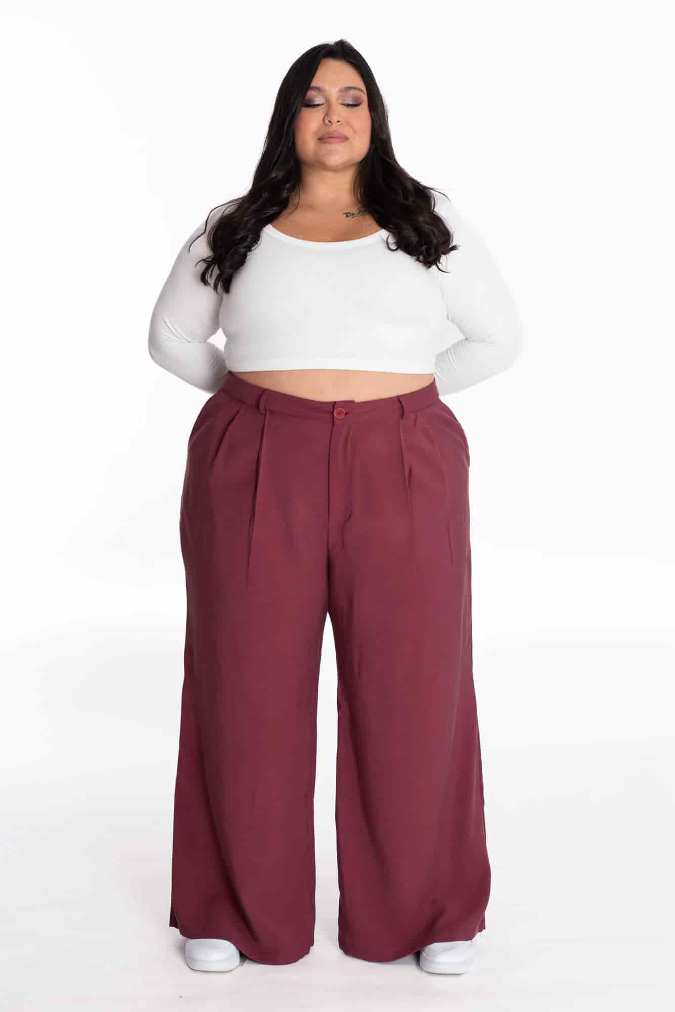 Pantalón Larisa Vino Tinto - miniatura 1