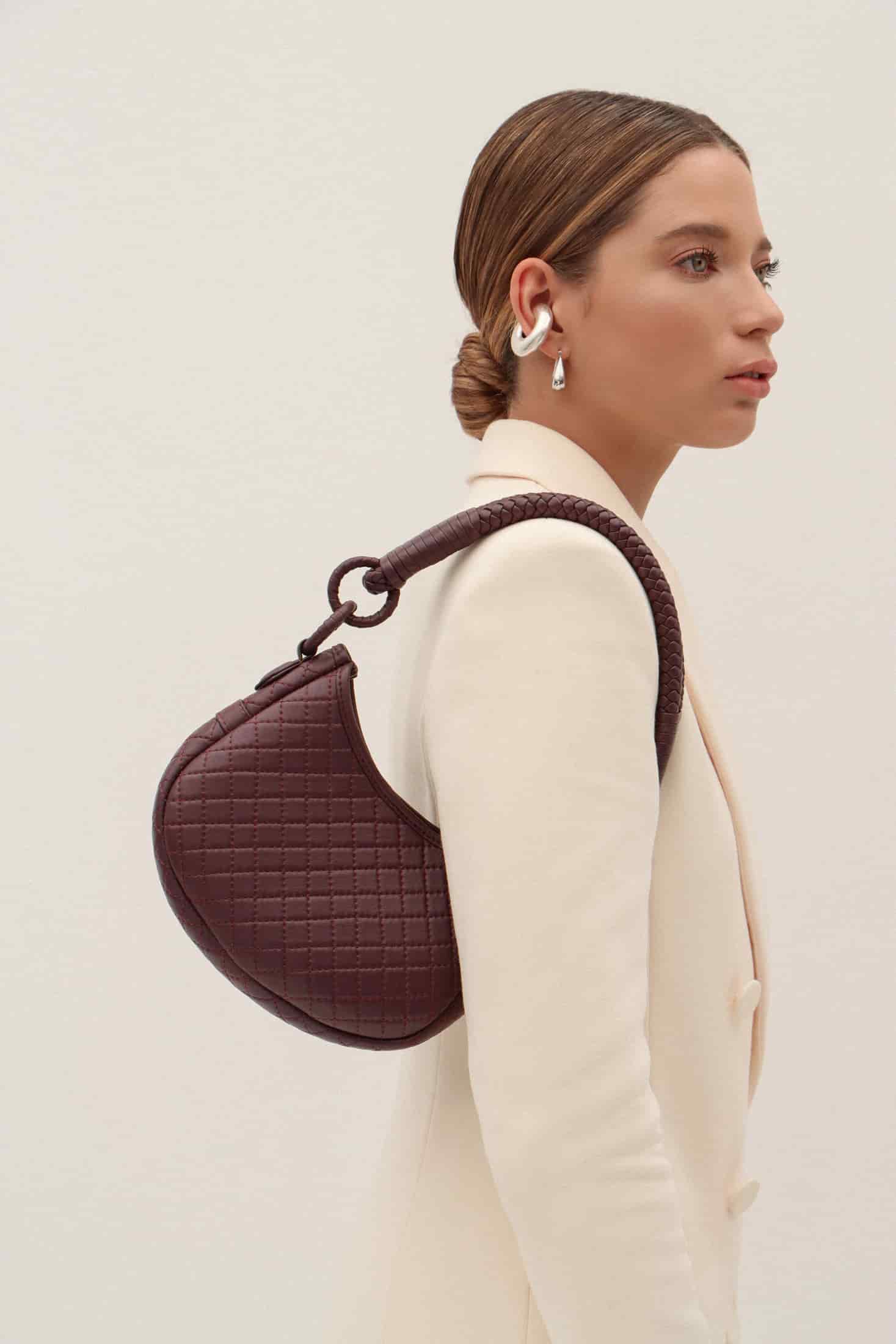 Saddle Mini, Shoulder Bag - Burgundy - miniatura 1