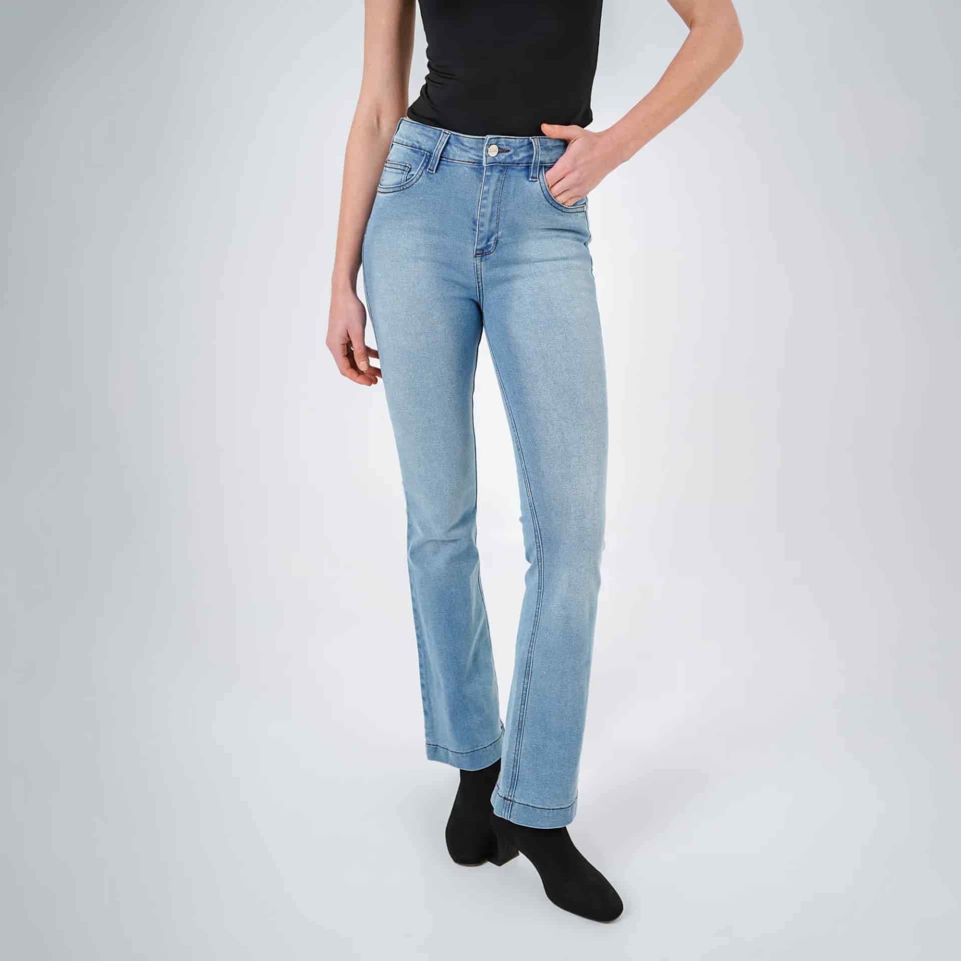 Jean Diva Tiro Medio Bota Skinny - miniatura 1