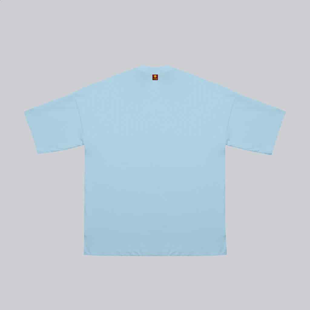 Camiseta BLOCK azul sobre azul  (Regular fit) - miniatura 2
