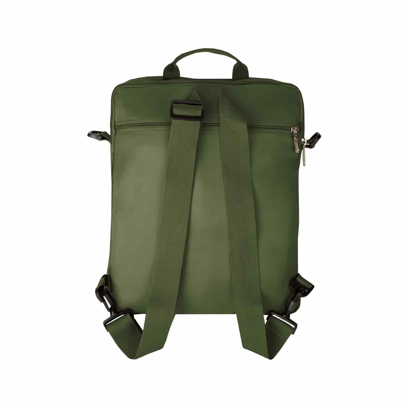 Bolso Manos Libres Convertible a Morral Citybags Light Verde Militar - miniatura 5