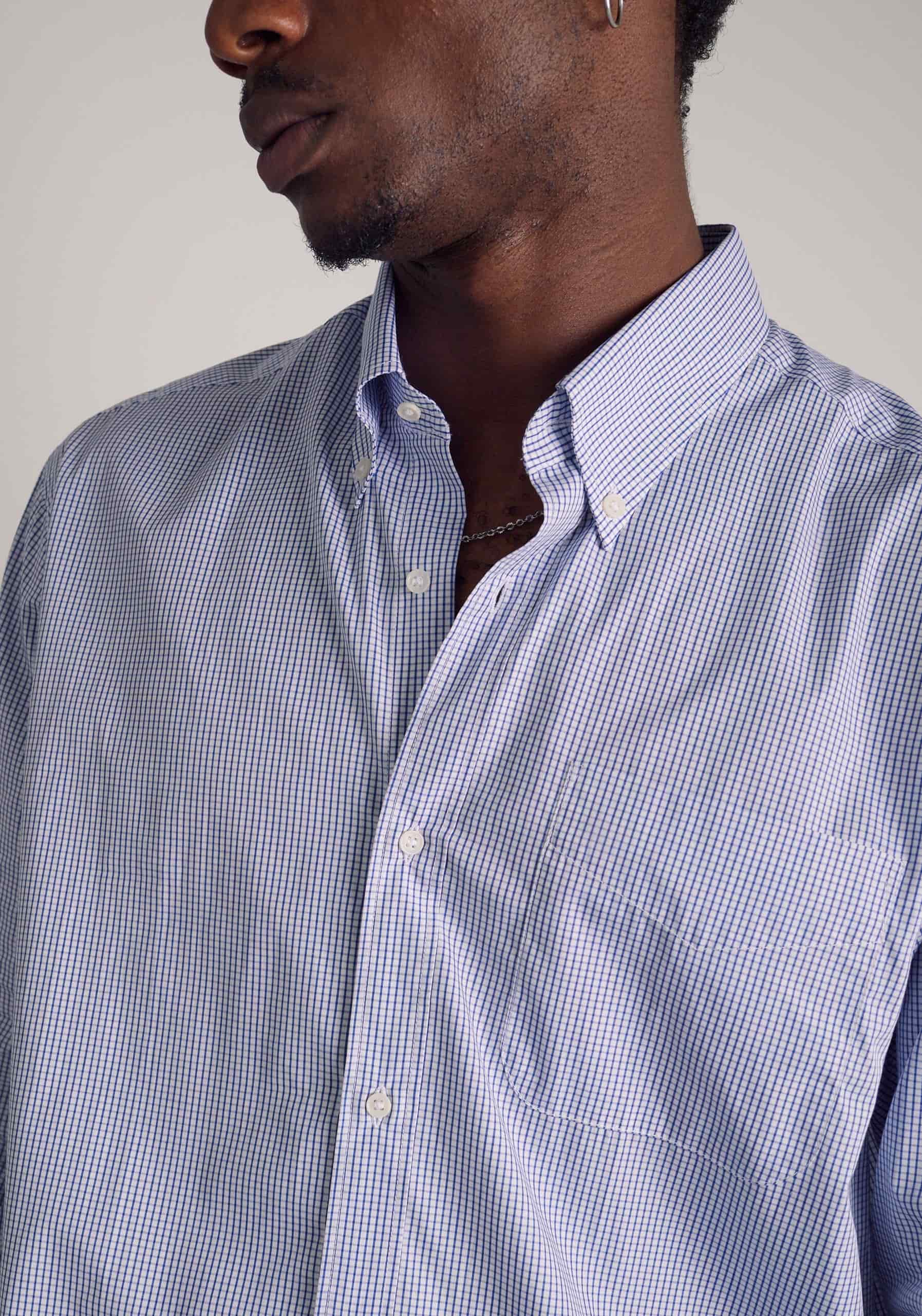 Camisa H CBD Cuadros Peq Azul Osc - miniatura 4