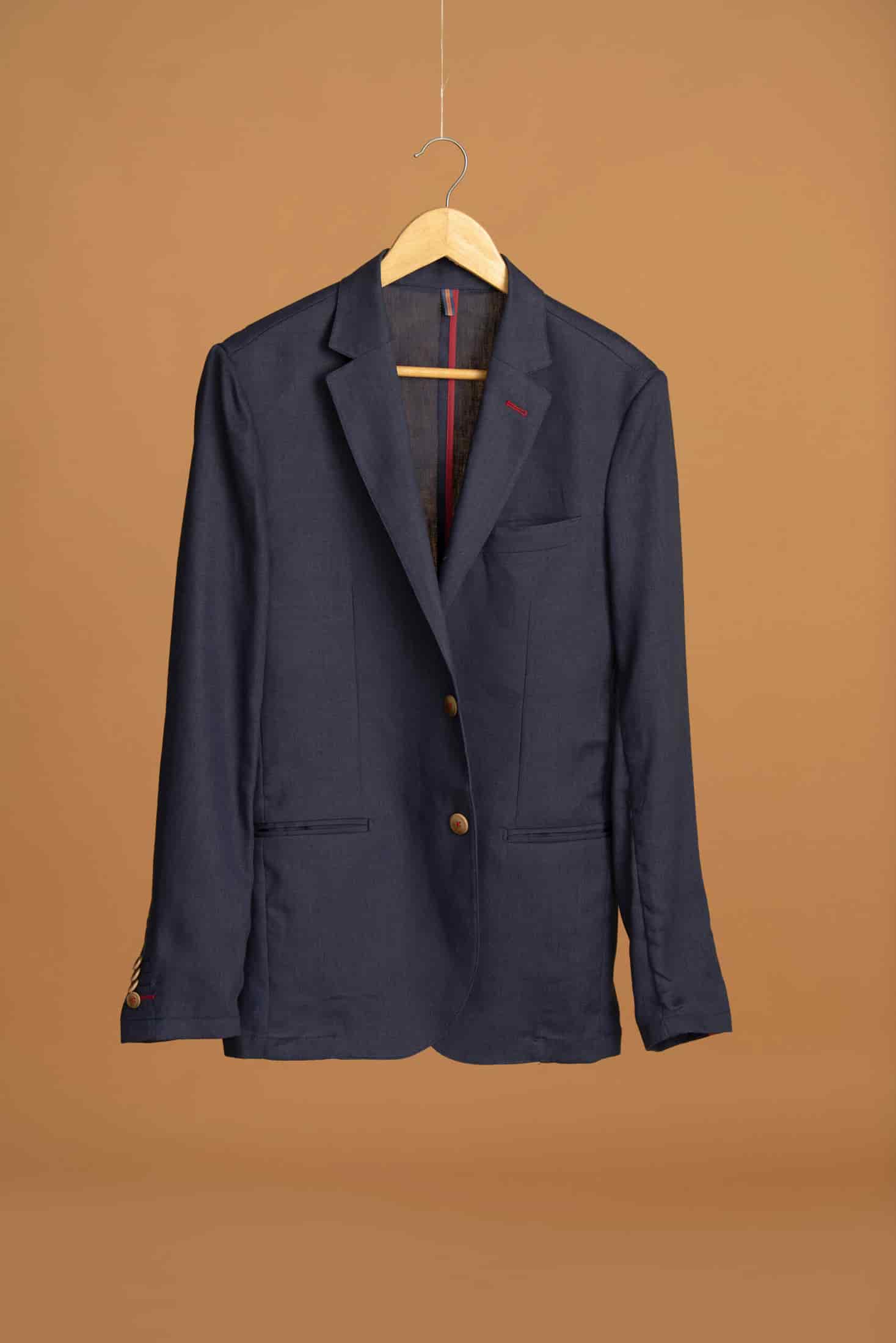 Blazer Vento Lino Azul Navy - miniatura 8
