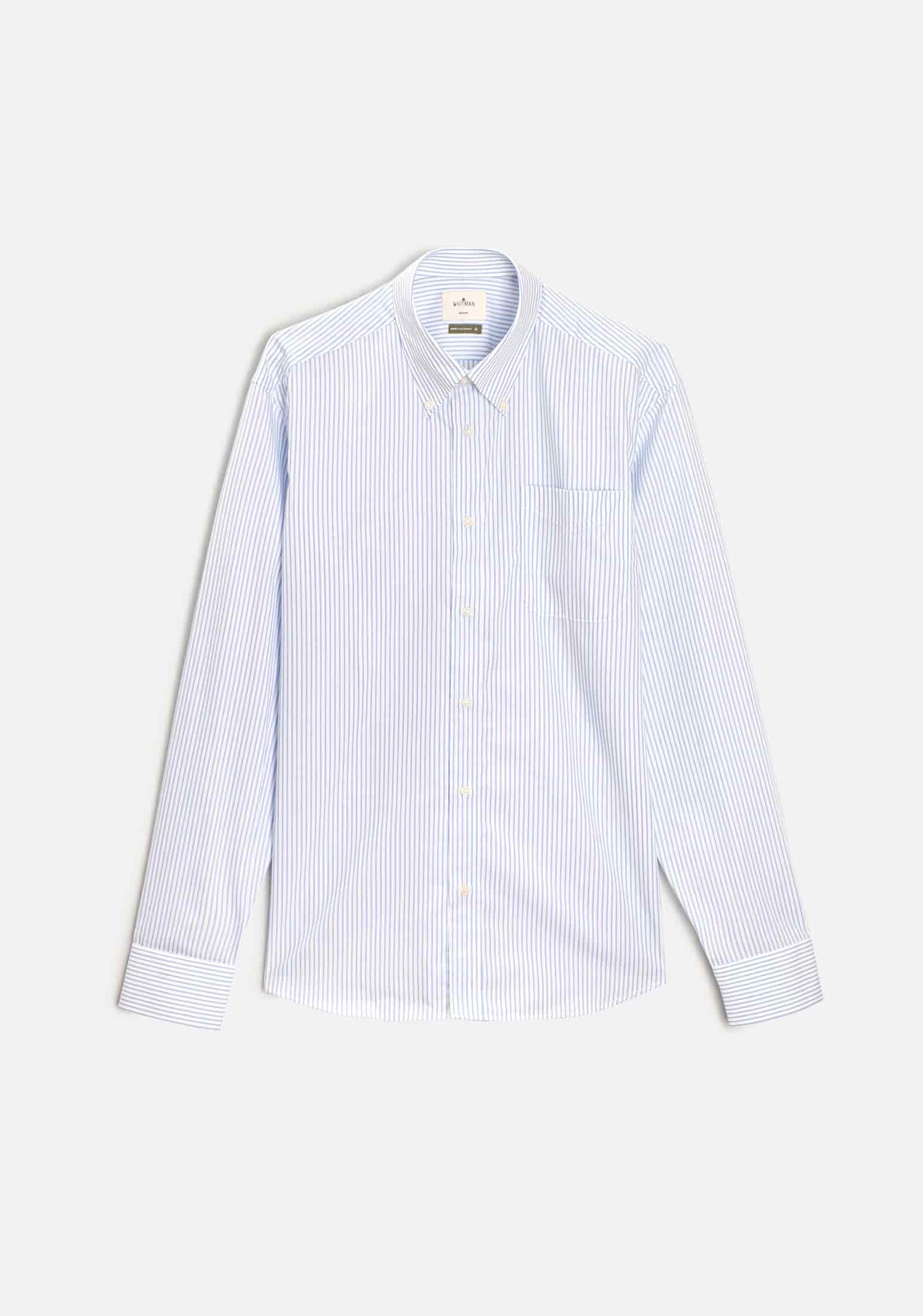 Camisa H CBD Rayas Azul Claro - miniatura 1