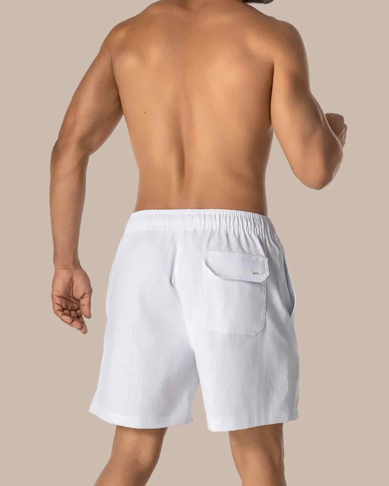 Bermuda Casual Algodón Blanco X2 - miniatura 3
