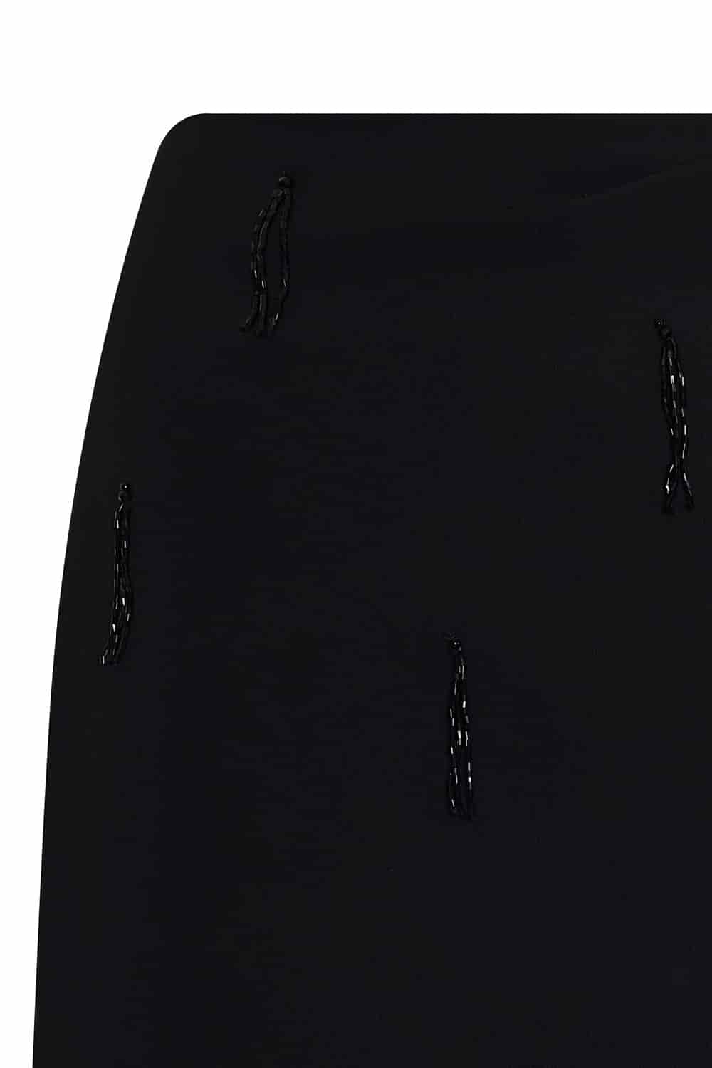 Falda seda imperial negro - miniatura 2