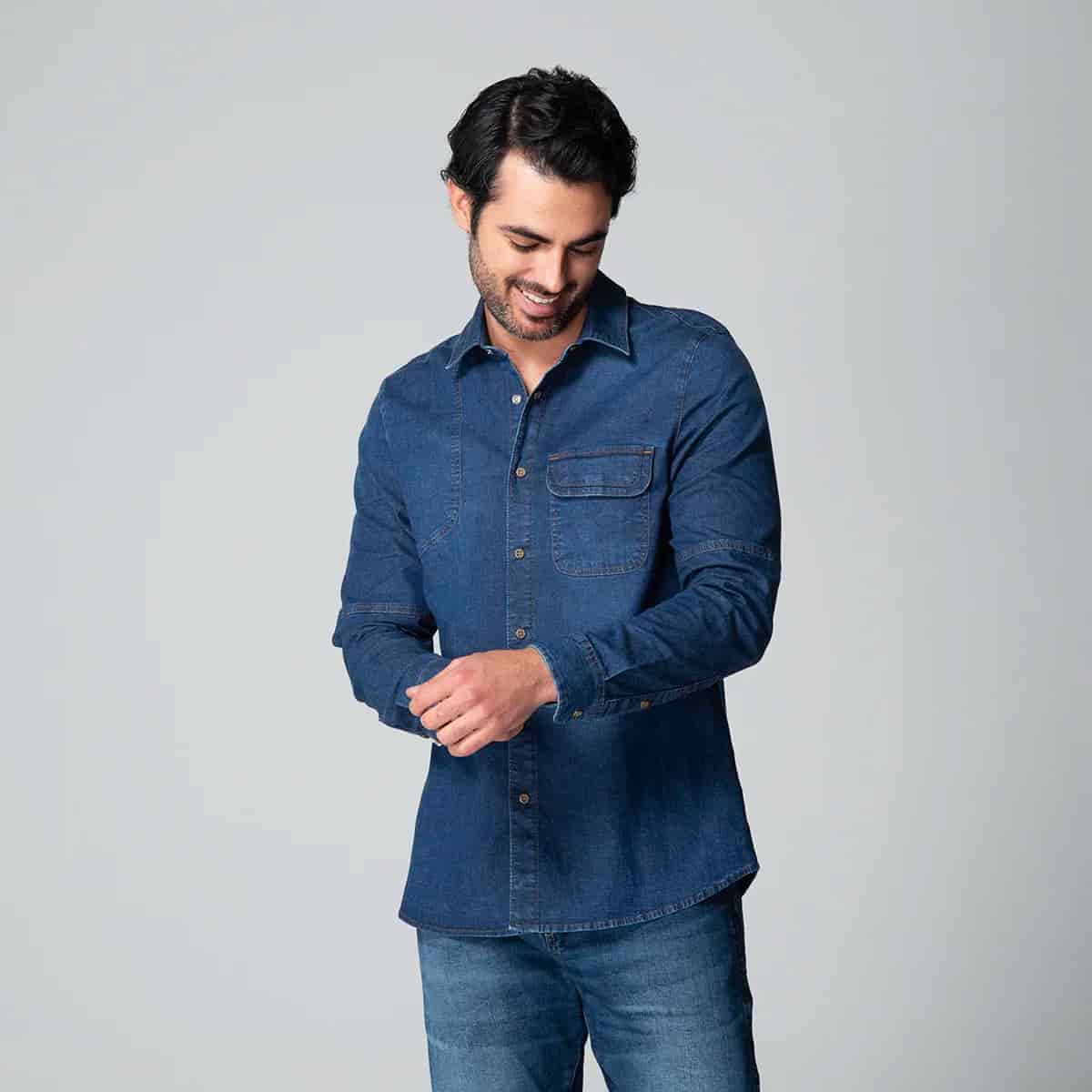 Camisa Denim Regular Dallas - miniatura 1