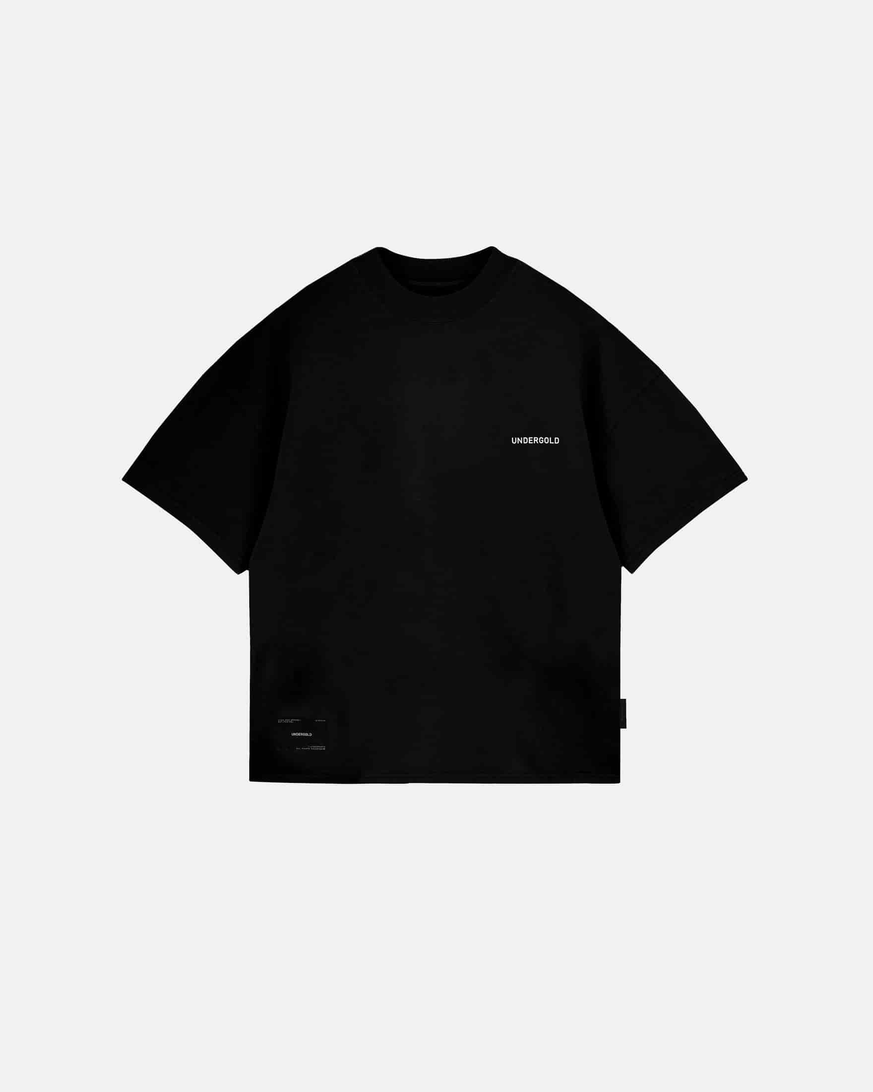 Basics Tiny Logo Boxy Fit Tshirt Black - miniatura 1