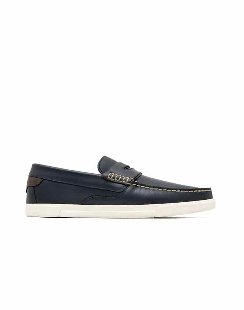 Mocasín casual para hombre en cuero REF 02BAHIA - miniatura 1