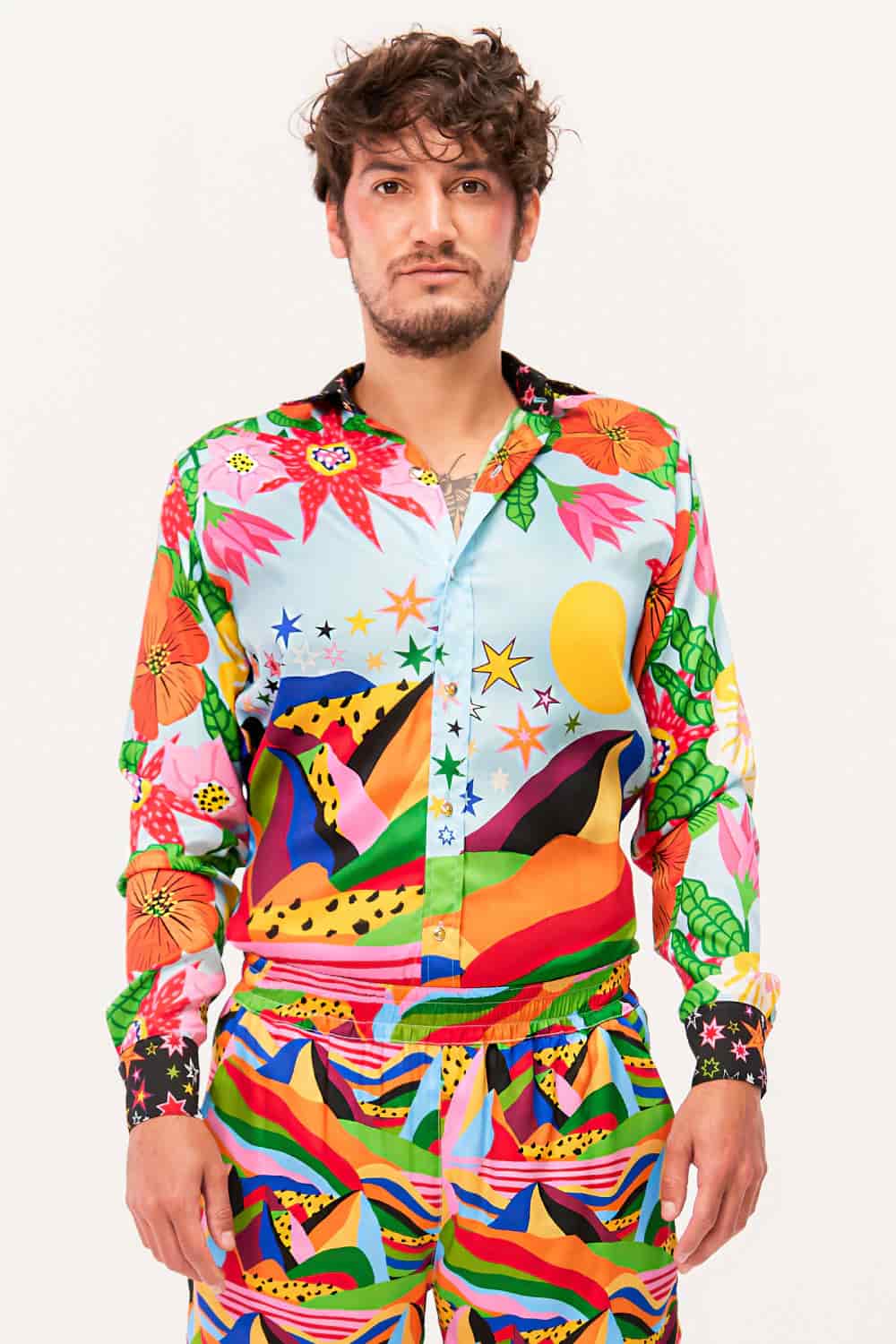 Camisa Manga Larga Unisex / Estampado Altiplano - miniatura 4