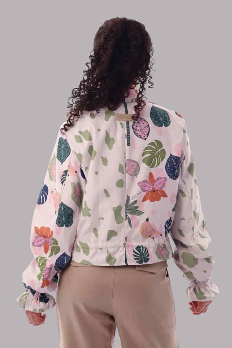 Chaqueta corta estampada  Orquídea Clara - miniatura 2