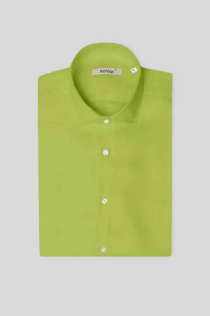 Men's linen shirt love bird - miniatura 6