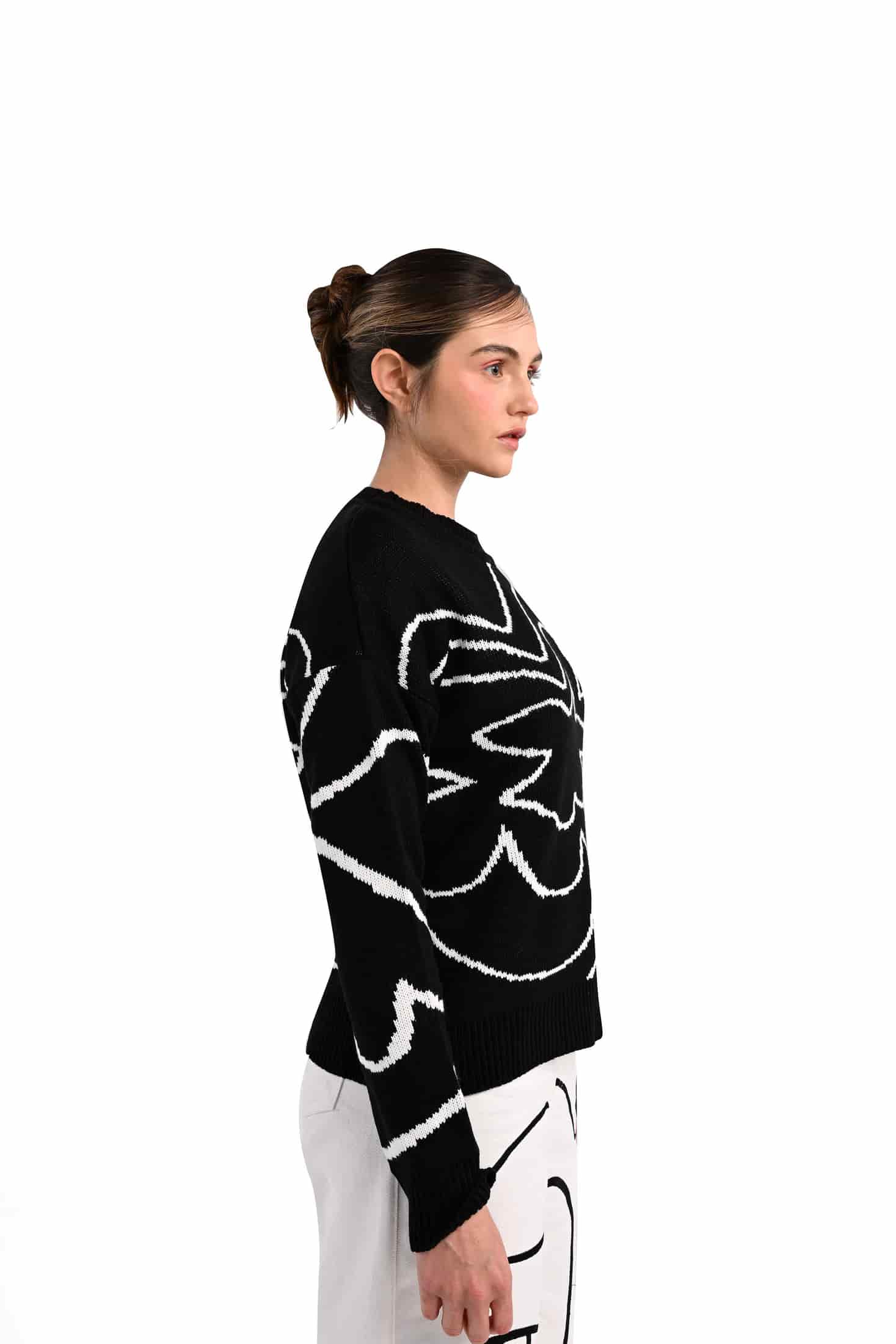 Begonia Black Crewneck - miniatura 3