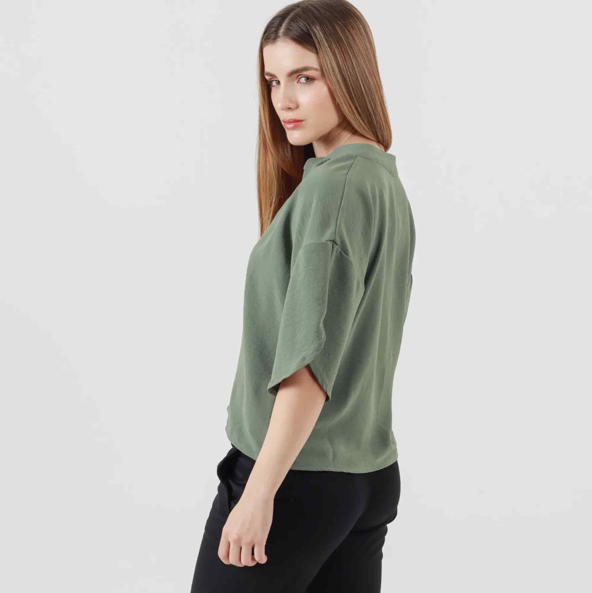 Blusa Cuello Neru Manga Corta - miniatura 14
