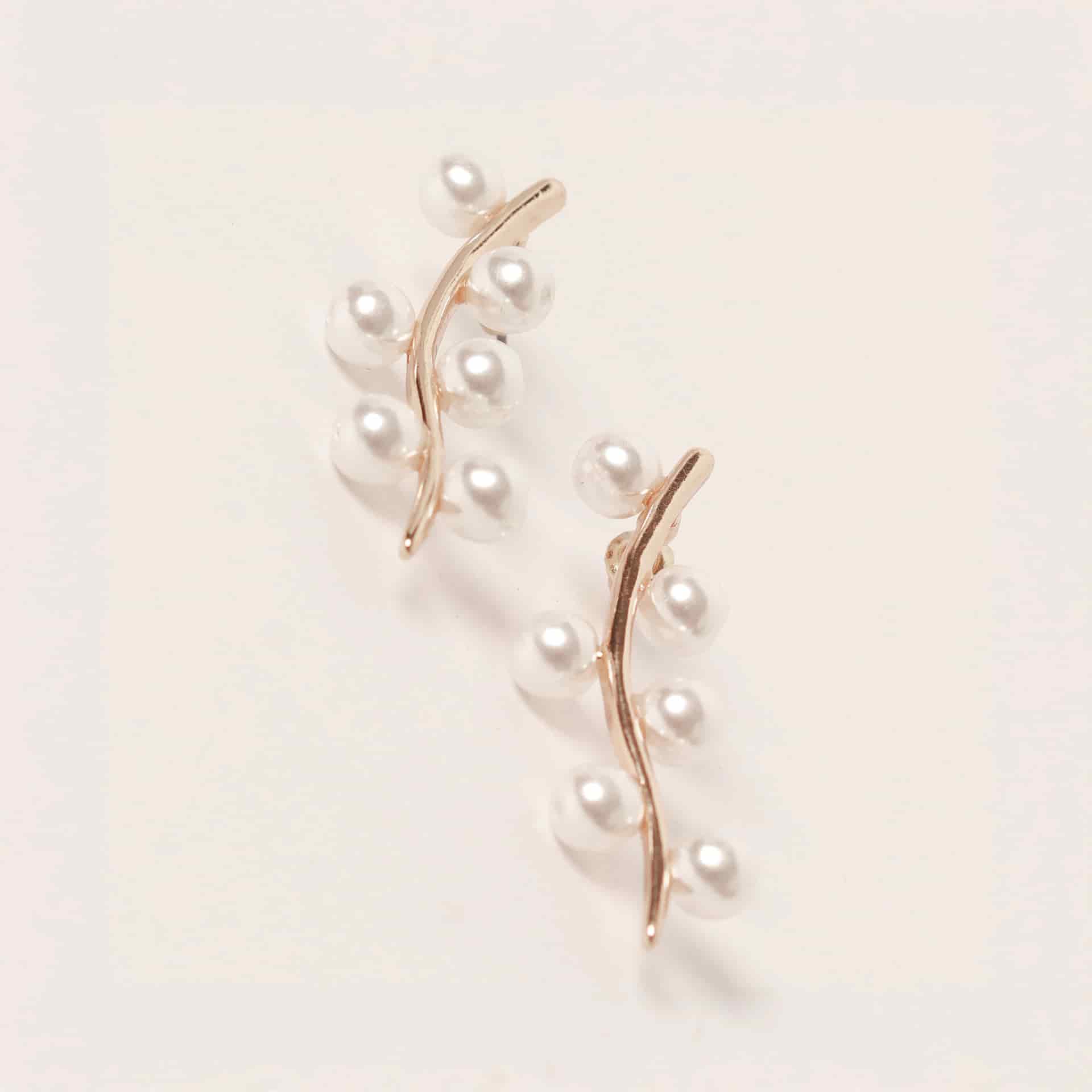 Aretes Rama Perla - miniatura 2