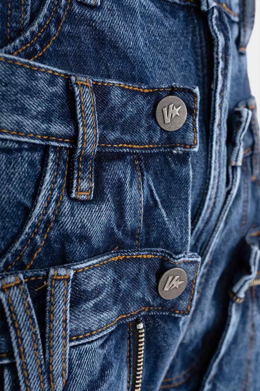 VENENO JEAN TRIPLE WAISTBAND BLUE - miniatura 8