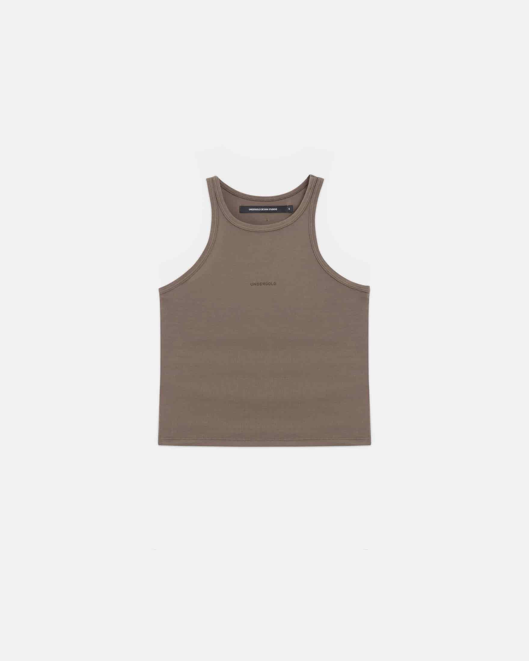 Line Basic Halter Tank Top Brown - miniatura 1
