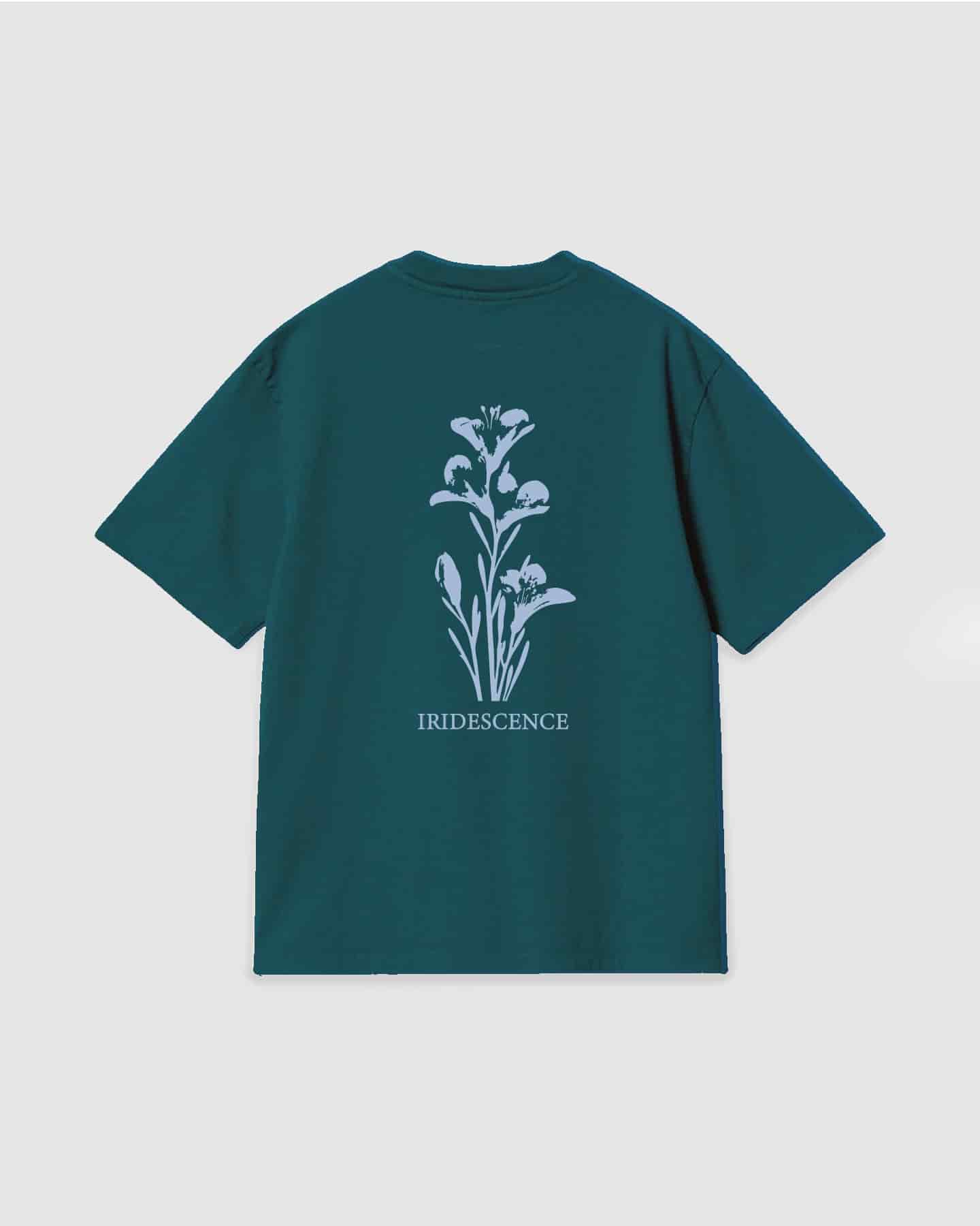 Oversized T Shirt Iridescence Dark Green - miniatura 1