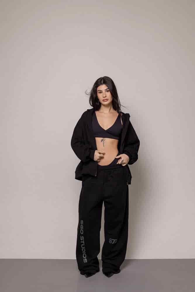 Hoodie 87/27 Sgo Dama-Negro - miniatura 6