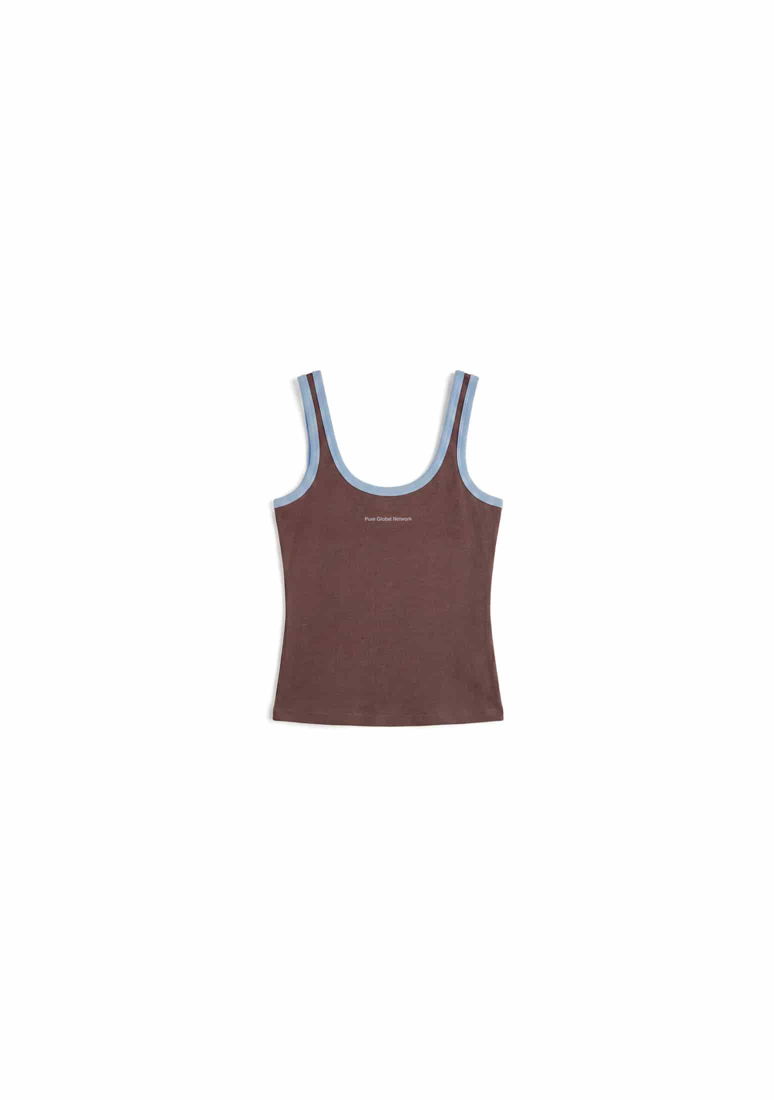 Across The Lines Brown Tank Top - miniatura 1