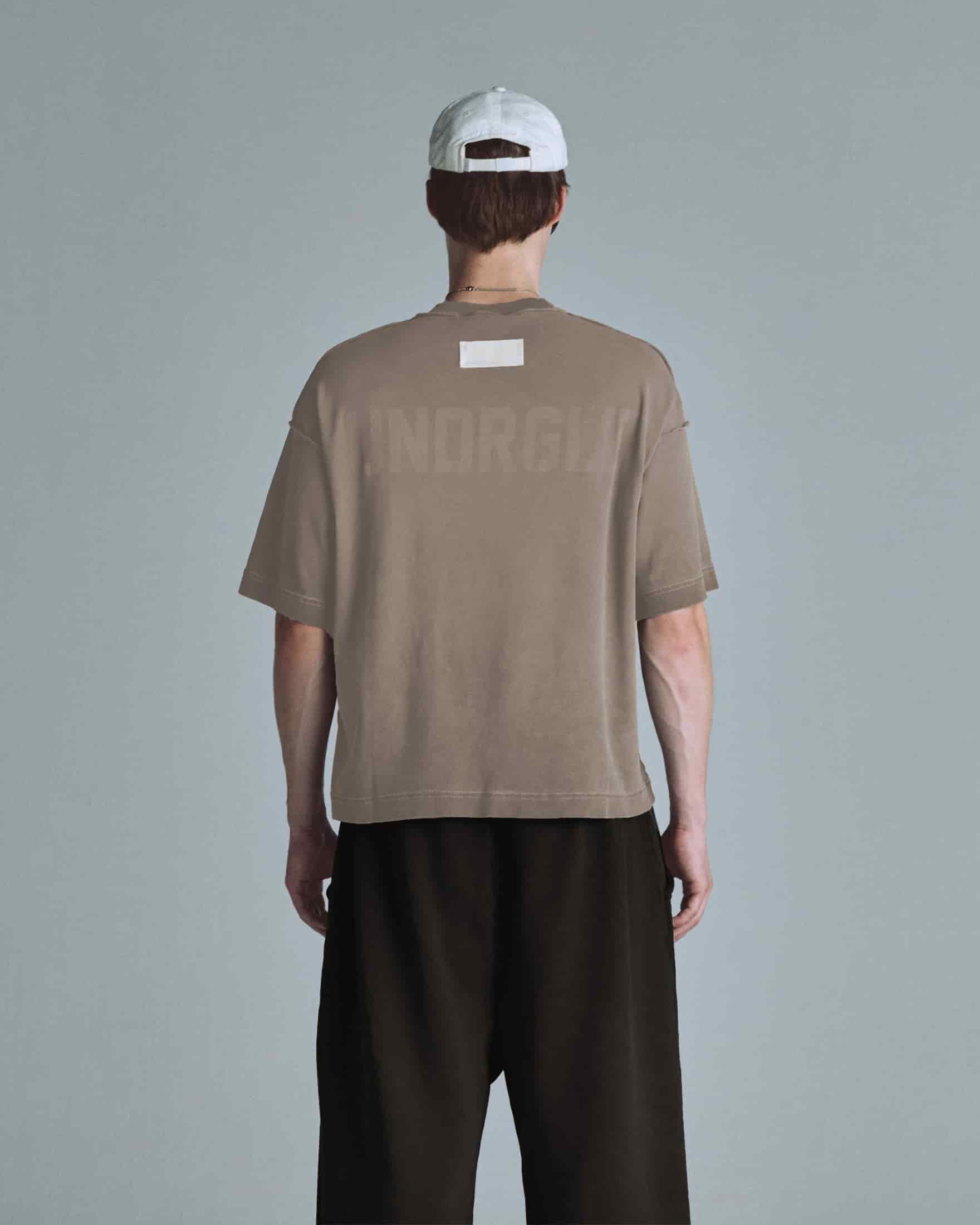 Basics UNDRGLD Boxy Fit Pocket Tshirt Light Brown - miniatura 5