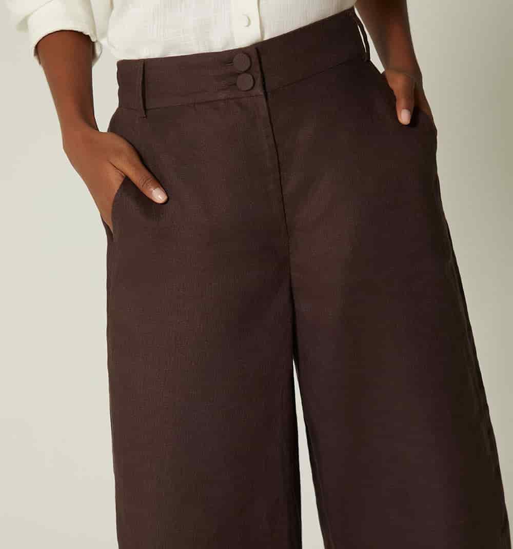 Pantalon tiro alto culotte - miniatura 4