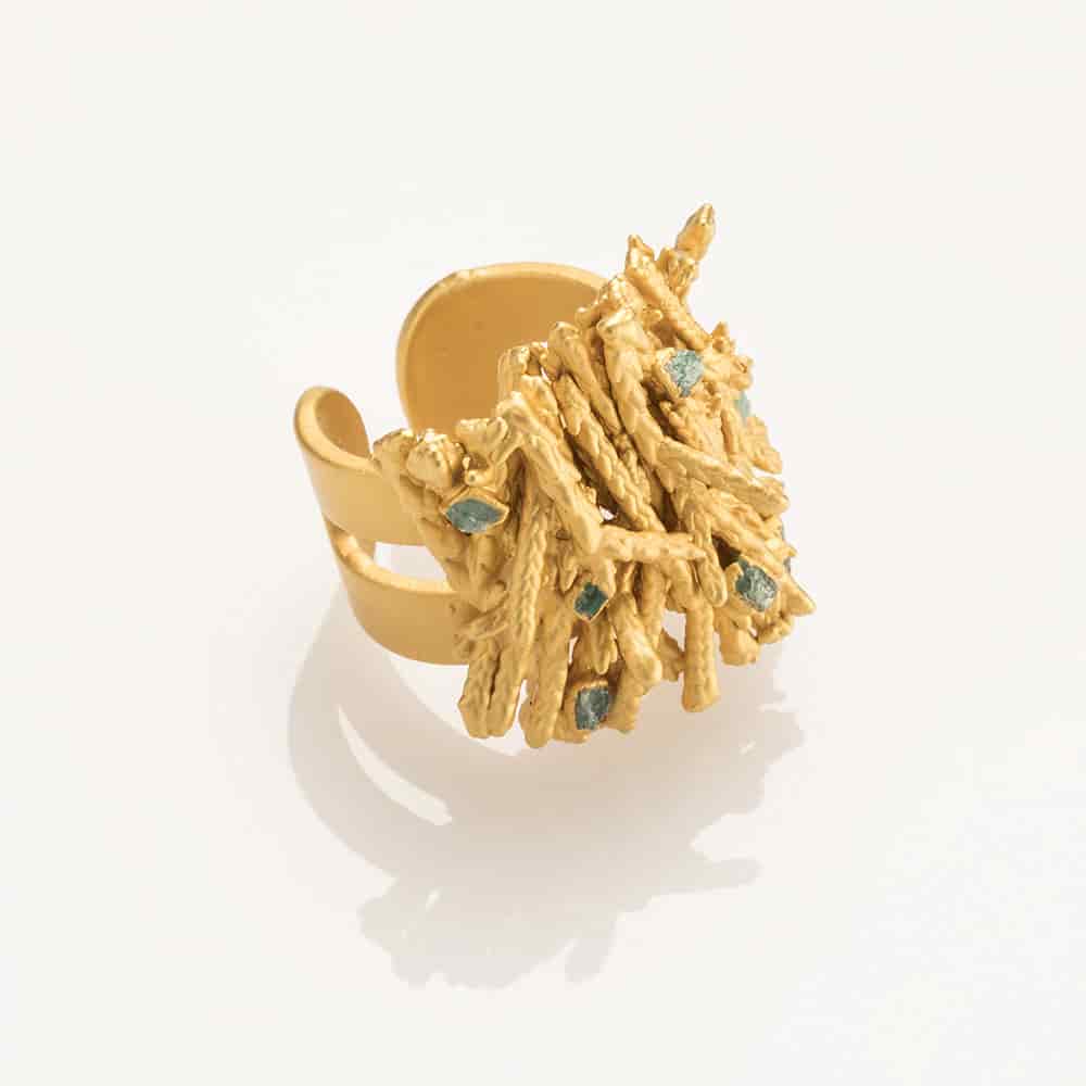Pine and Emeralds Ring - miniatura 3