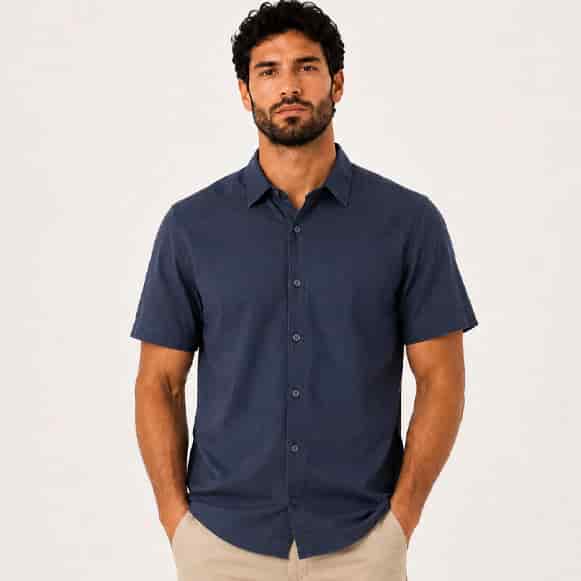 CAMISA MC 100% ALGODON HOMBRE - miniatura 1