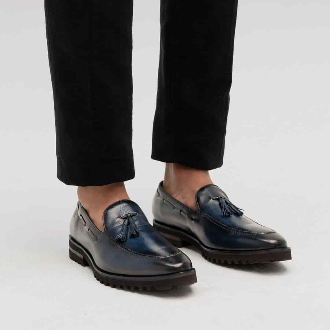 Mocasín Venetto Azul Suela Ultraliviana - miniatura 3