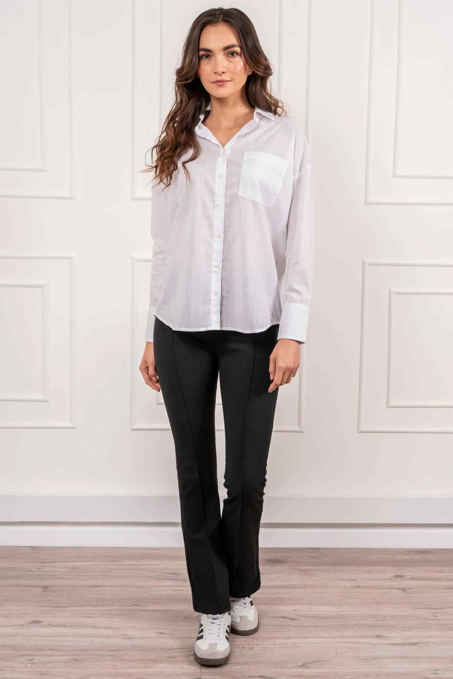 Pantalón Flare Leg Mujer Negro - miniatura 3
