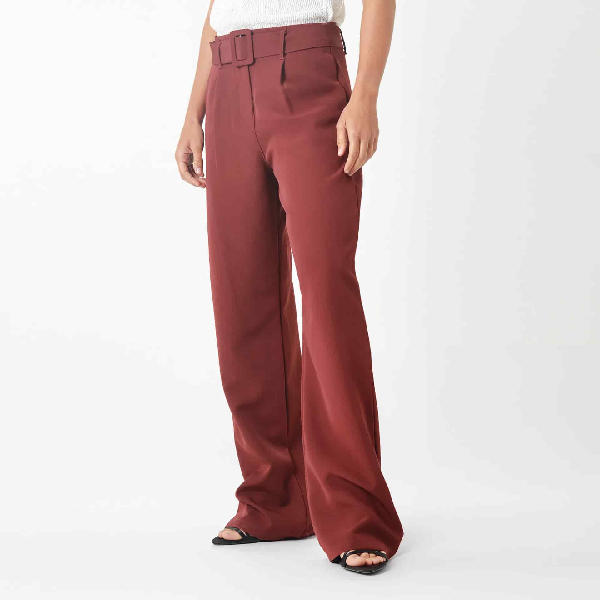 Pantalon Tiro Alto Bota Palazzo - miniatura 3