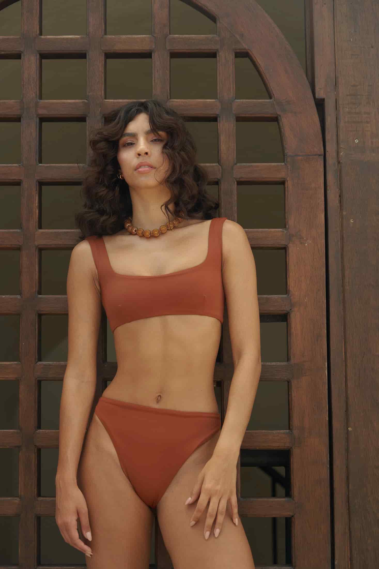 CARAJILLO BIKINI BOTTOM – COCOA BROWN - miniatura 2