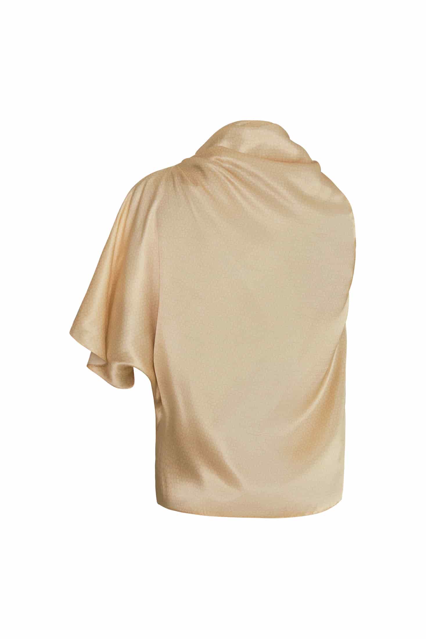 Chiminango Satin Silk Blouse / Butter Reptile - miniatura 3