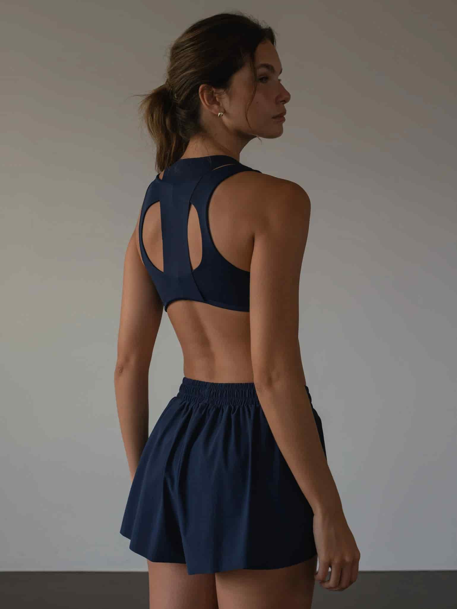 CLUB HIGH SUPPORT TOP - NAVY BLUE - miniatura 8