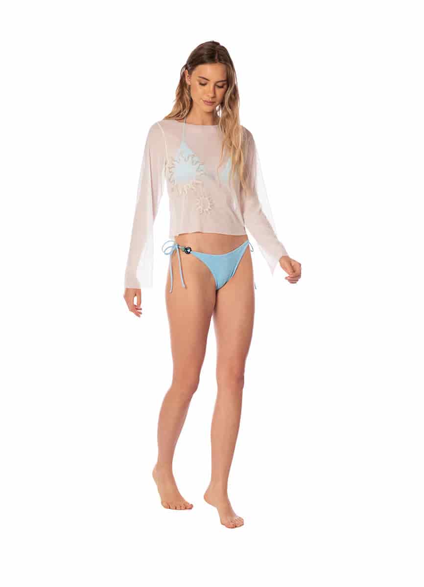 CRYSTAL SHORE CARLOTA MESH SWEATER 9536 - miniatura 6