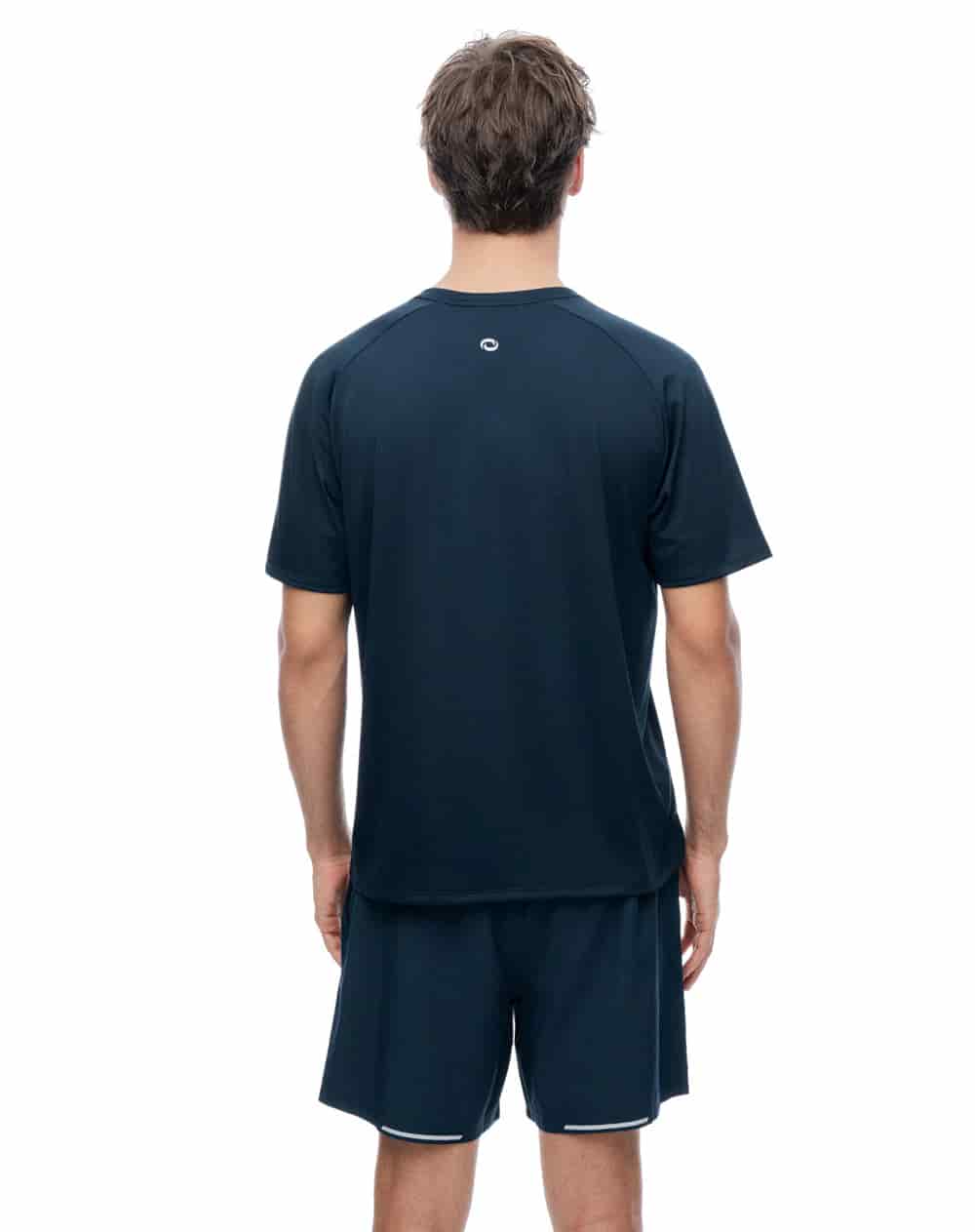 Camiseta deportiva control humedad azul hombre - miniatura 2