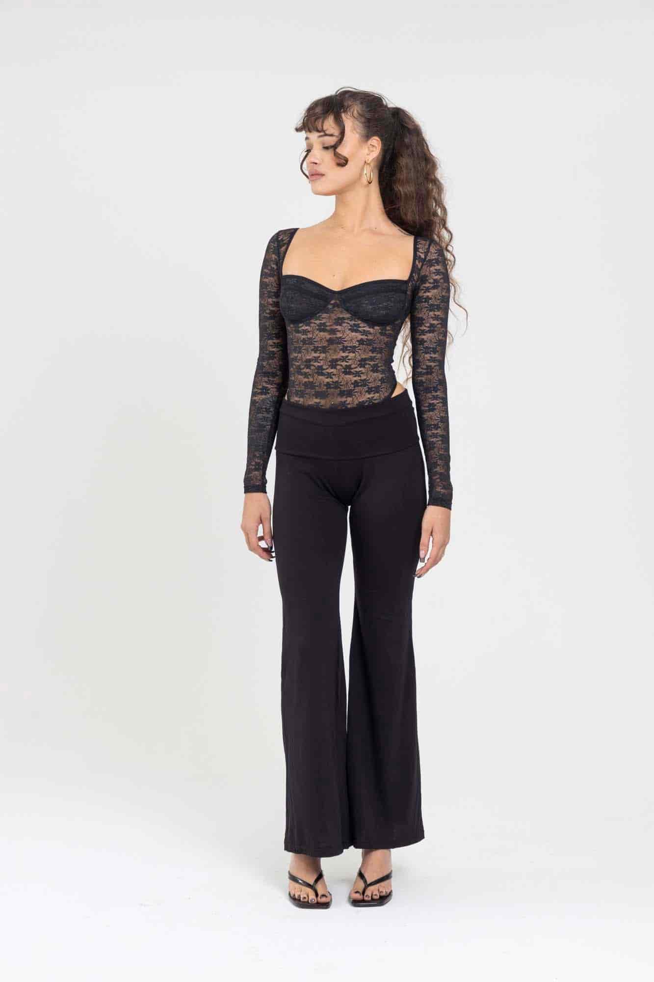 LACE BLACK BODYSUIT - miniatura 20