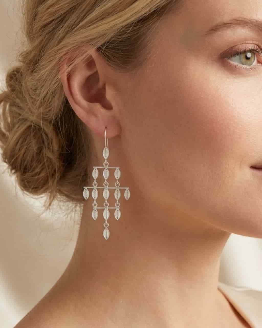 Maxi Aretes Petalos en filigrana - miniatura 2
