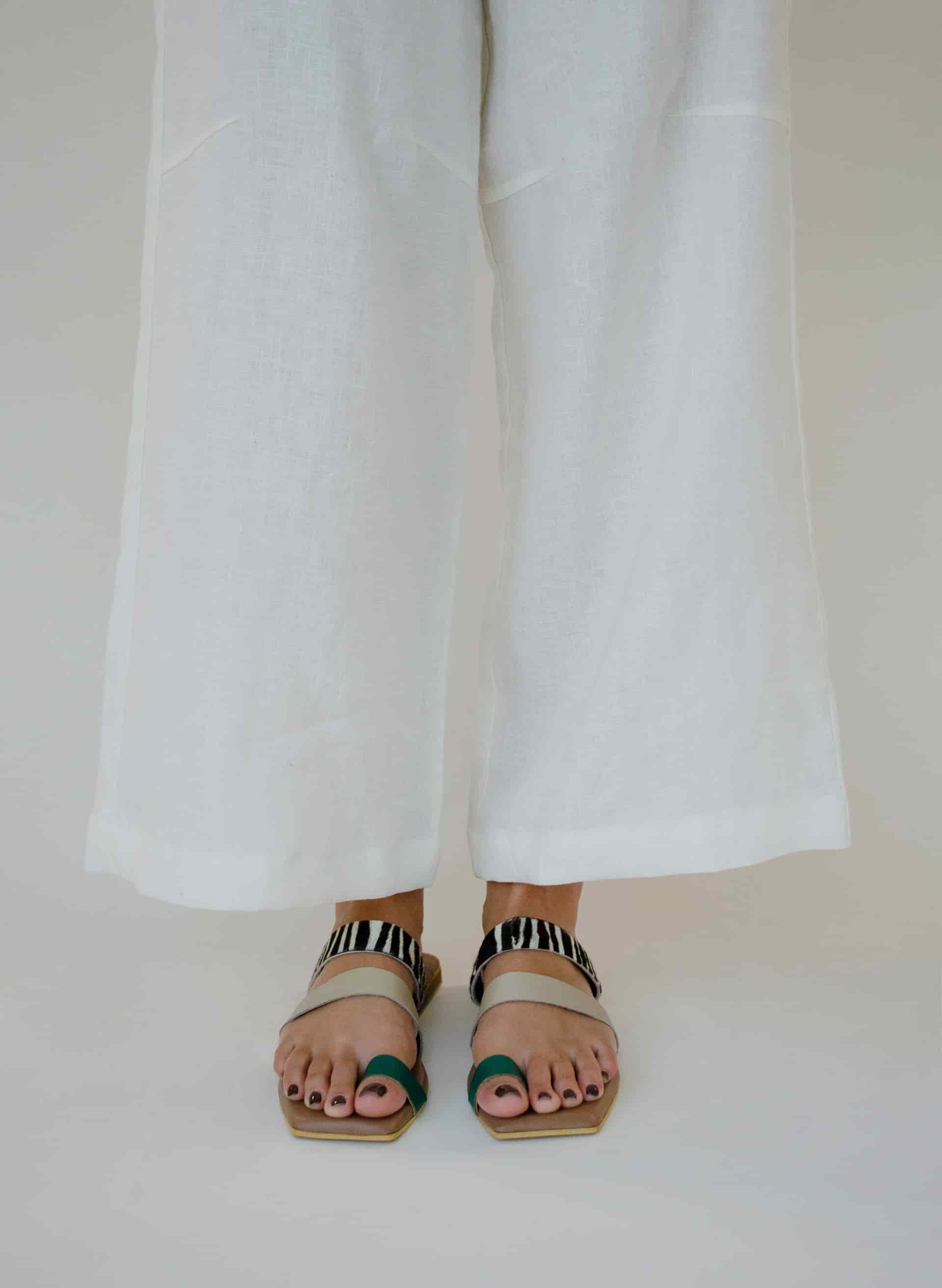 The Ocaso sandal | verde/taupe - miniatura 3