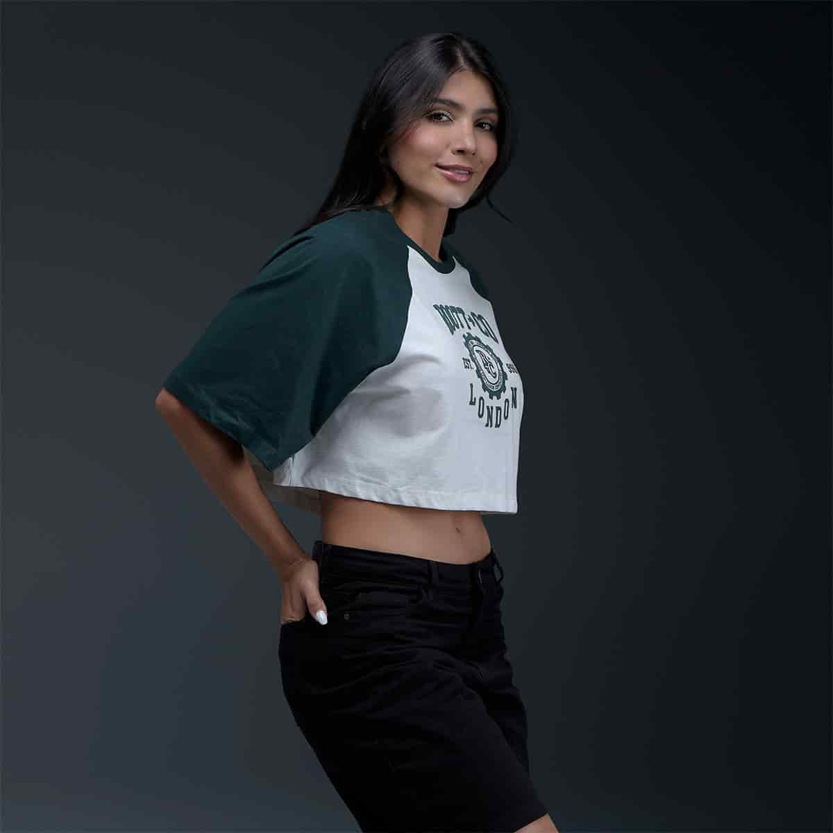 Camiseta Oversize Blanca Verde - miniatura 3